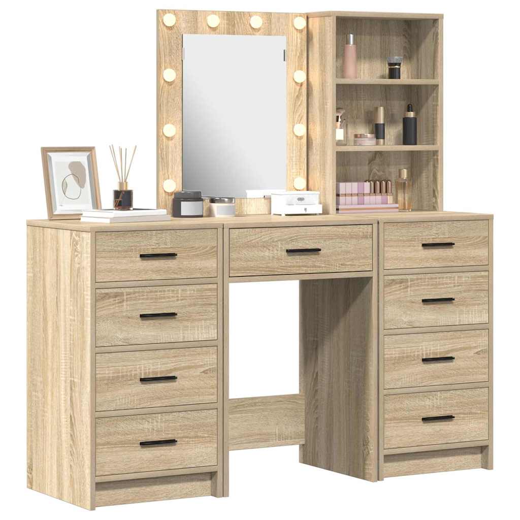 Schminktisch 3 pcs Braun 40 x 41 x 135 cm Holzwerkstoff