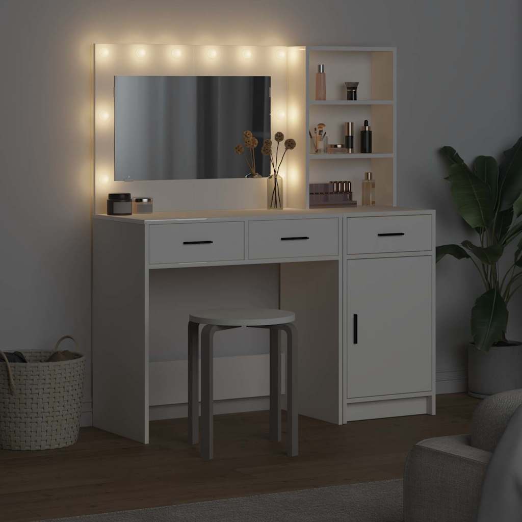 Schminktisch 2 pcs Weiß 78,5 x 41 x 135 cm Holzwerkstoff