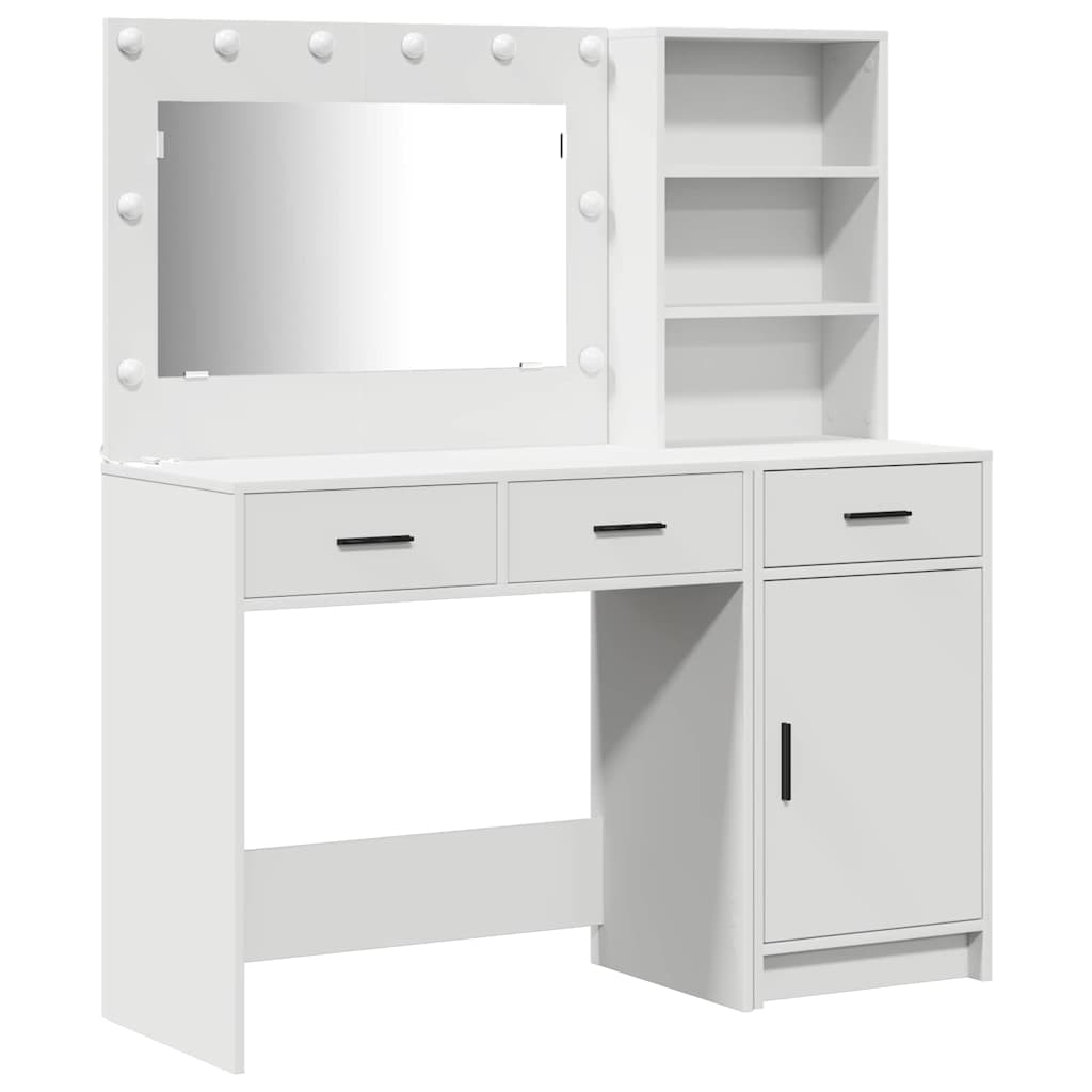 Schminktisch 2 pcs Weiß 78,5 x 41 x 135 cm Holzwerkstoff