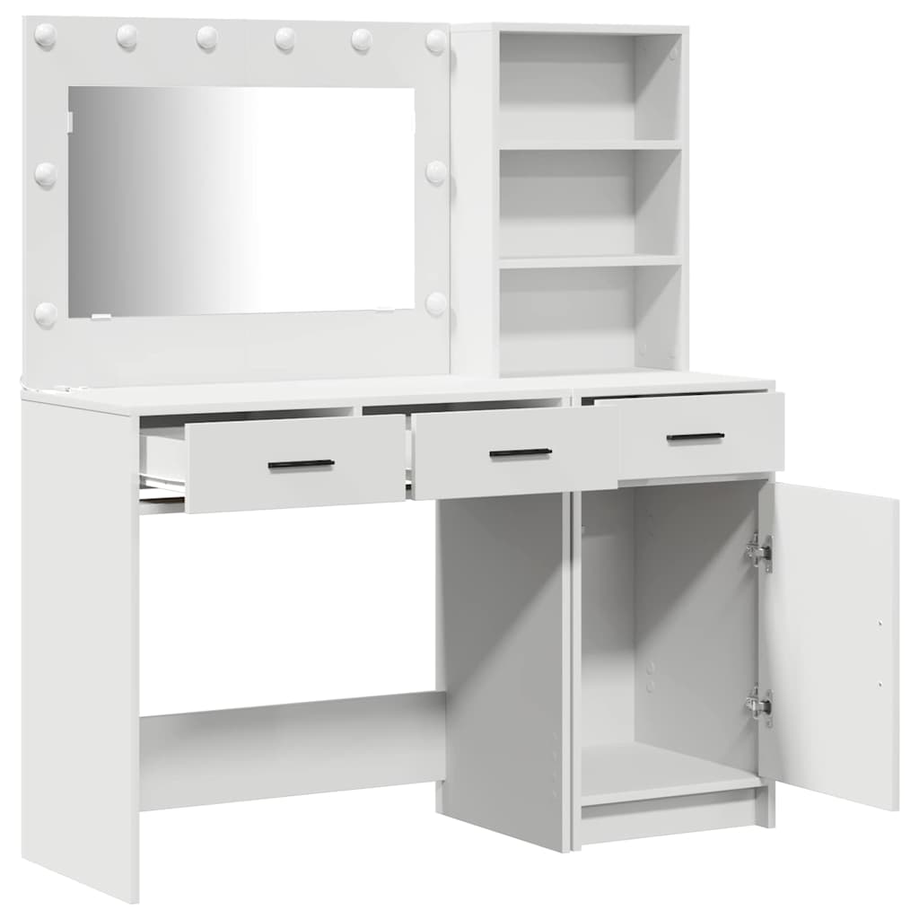 Schminktisch 2 pcs Weiß 78,5 x 41 x 135 cm Holzwerkstoff
