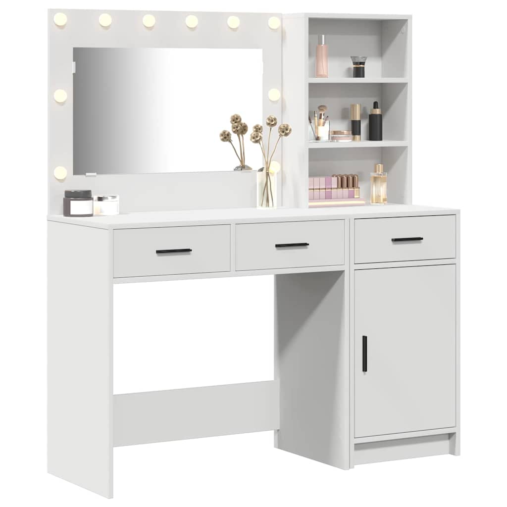 Schminktisch 2 pcs Weiß 78,5 x 41 x 135 cm Holzwerkstoff