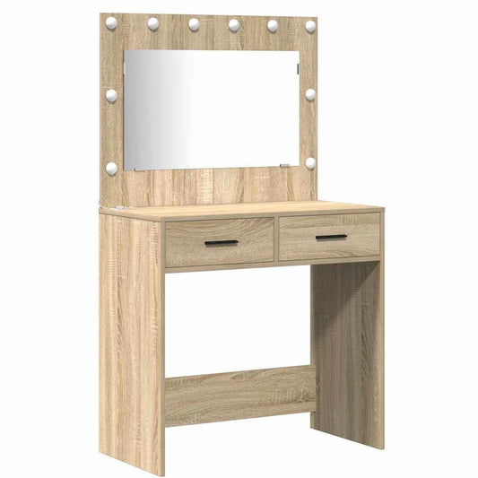 Schminktisch 2 pcs Braun 78,5 x 41 x 135 cm Holzwerkstoff