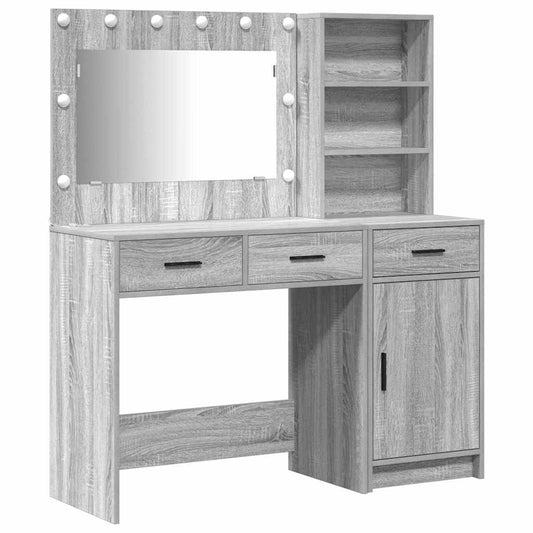 Schminktisch 2 pcs Grau 78,5 x 41 x 135 cm Holzwerkstoff