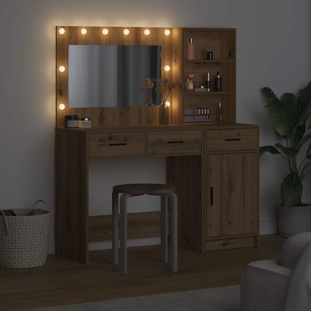 Schminktisch 2 pcs Braun 78,5 x 41 x 135 cm Holzwerkstoff