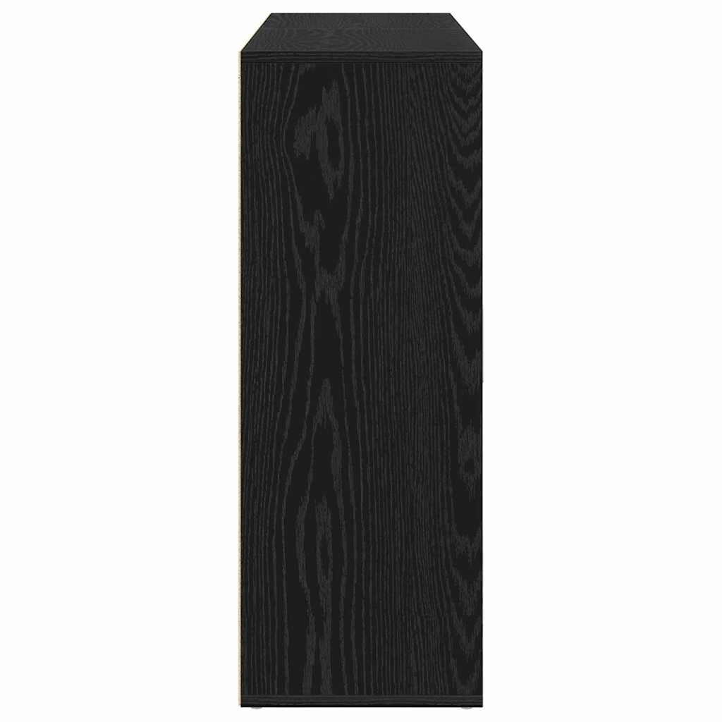 Sideboard Schwarz Eichen-Optik 60 x 31 x 84 cm Holzwerkstoff