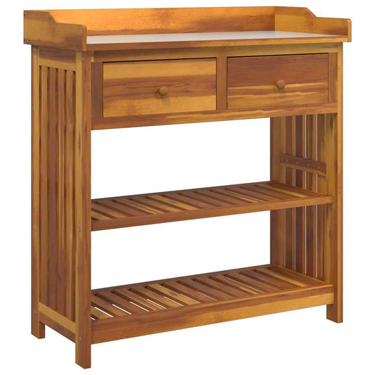 Garten-Schrank Braun 93 x 41,5 x 98 cm Massivholz Akazie