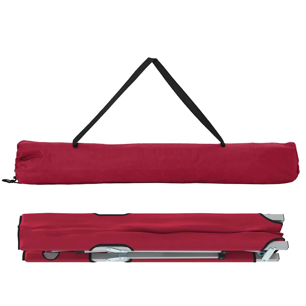Klapp Schlafbett fürs Camping Falten 2 pcs Rot 62 x 194 x 42 cm