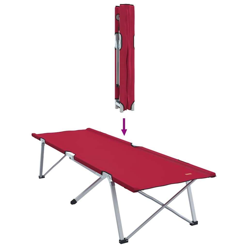 Klapp Schlafbett fürs Camping Falten 2 pcs Rot 62 x 194 x 42 cm