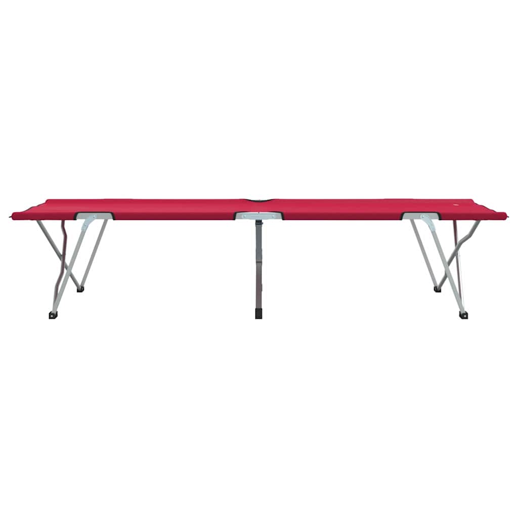 Klapp Schlafbett fürs Camping Falten 2 pcs Rot 62 x 194 x 42 cm