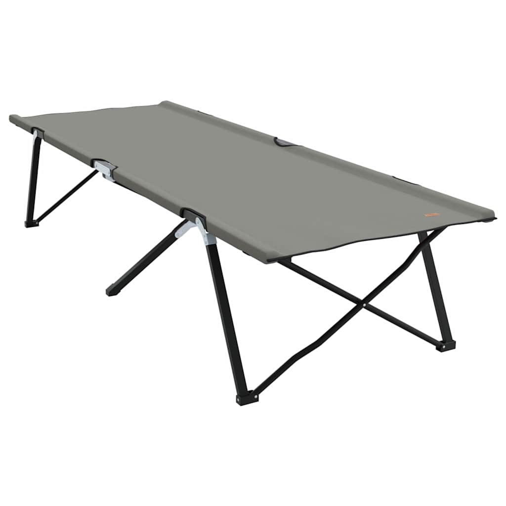 Klapp Schlafbett fürs Camping Falten Grau 206 x 76 x 74 cm