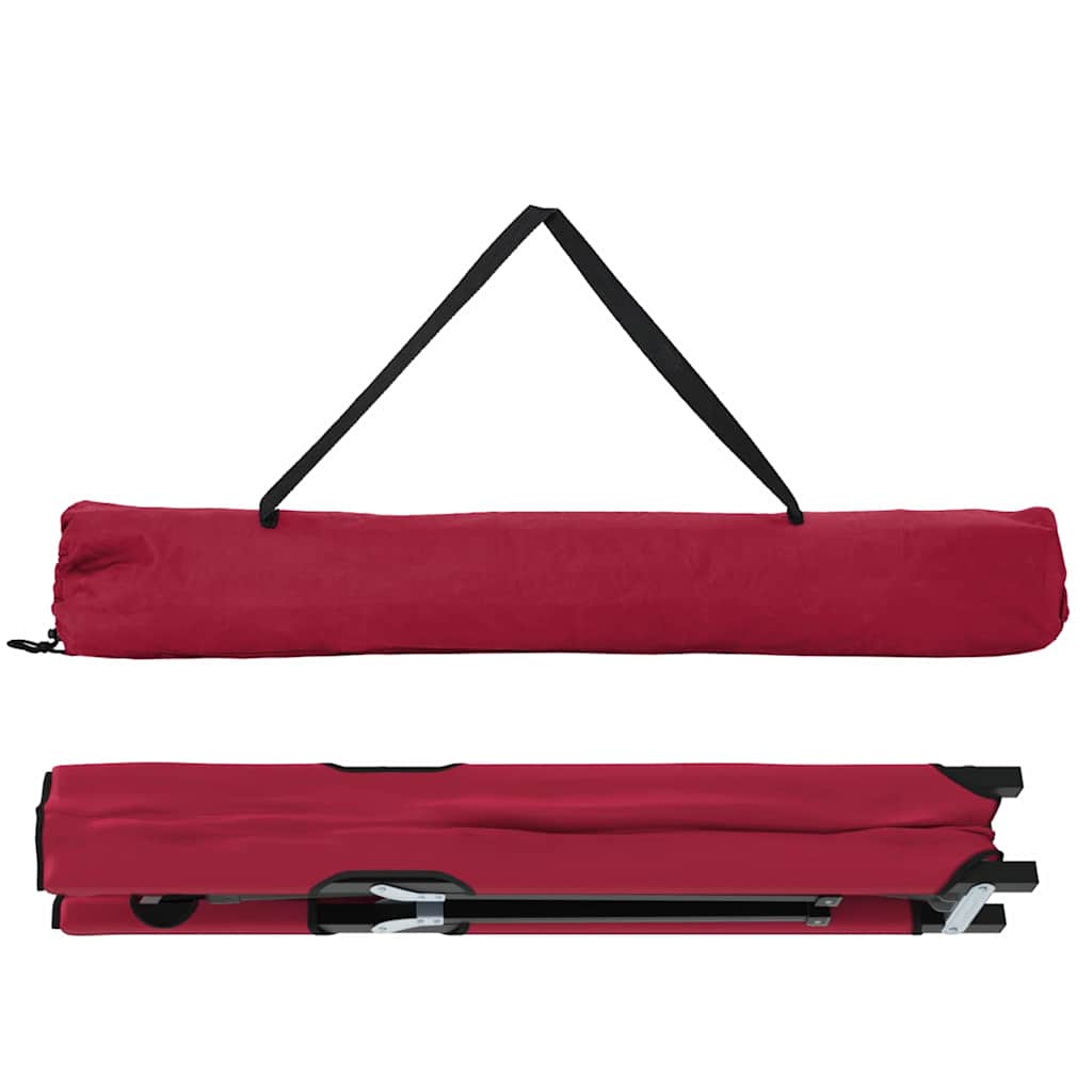 Klapp Schlafbett fürs Camping Falten 2 pcs Rot 206 x 76 x 74 cm