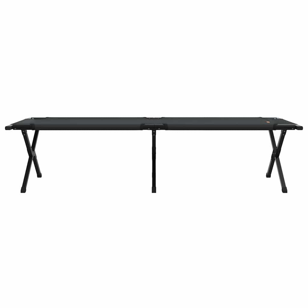 Klapp Schlafbett fürs Camping Schwarz Oxford Stoff