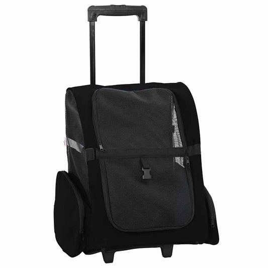 Trolley für Haustiere 3-in-1 Schwarz 48x32x(57-106) cm cm Oxford-Gewebe