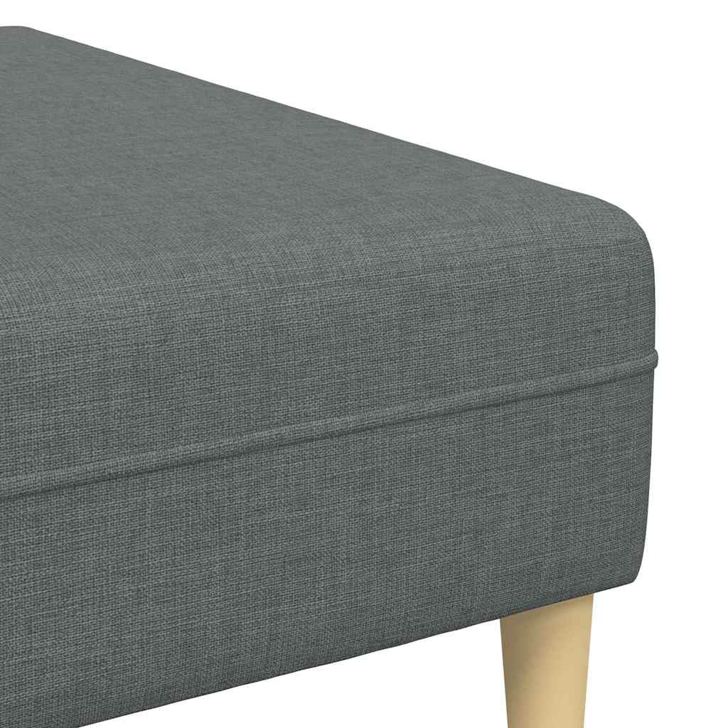 Sofa Set Dunkelgrau Stoff