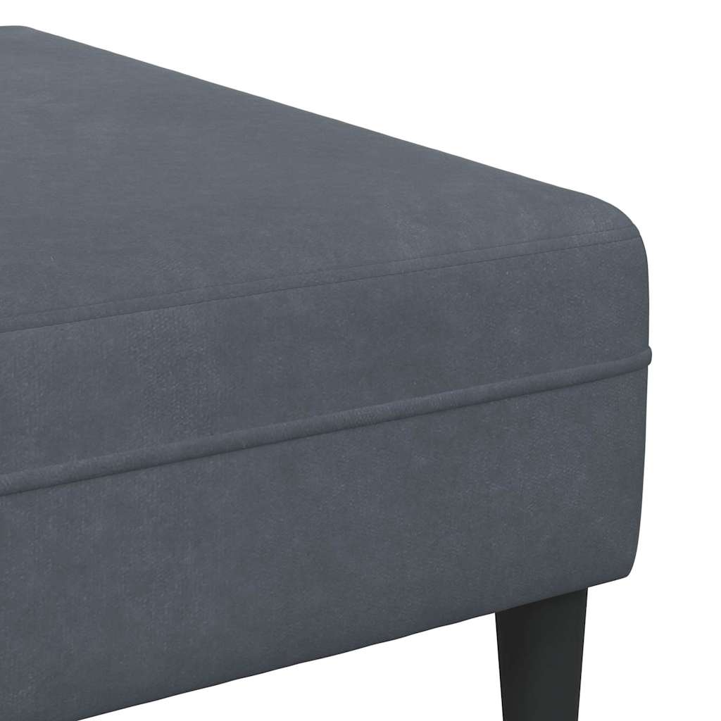 Sofa Set Dunkelgrau Samt