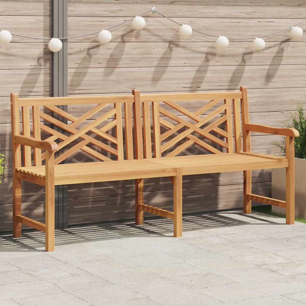 Gartenbank Braun 180 x 60 x 90 cm Teak-Massivholz