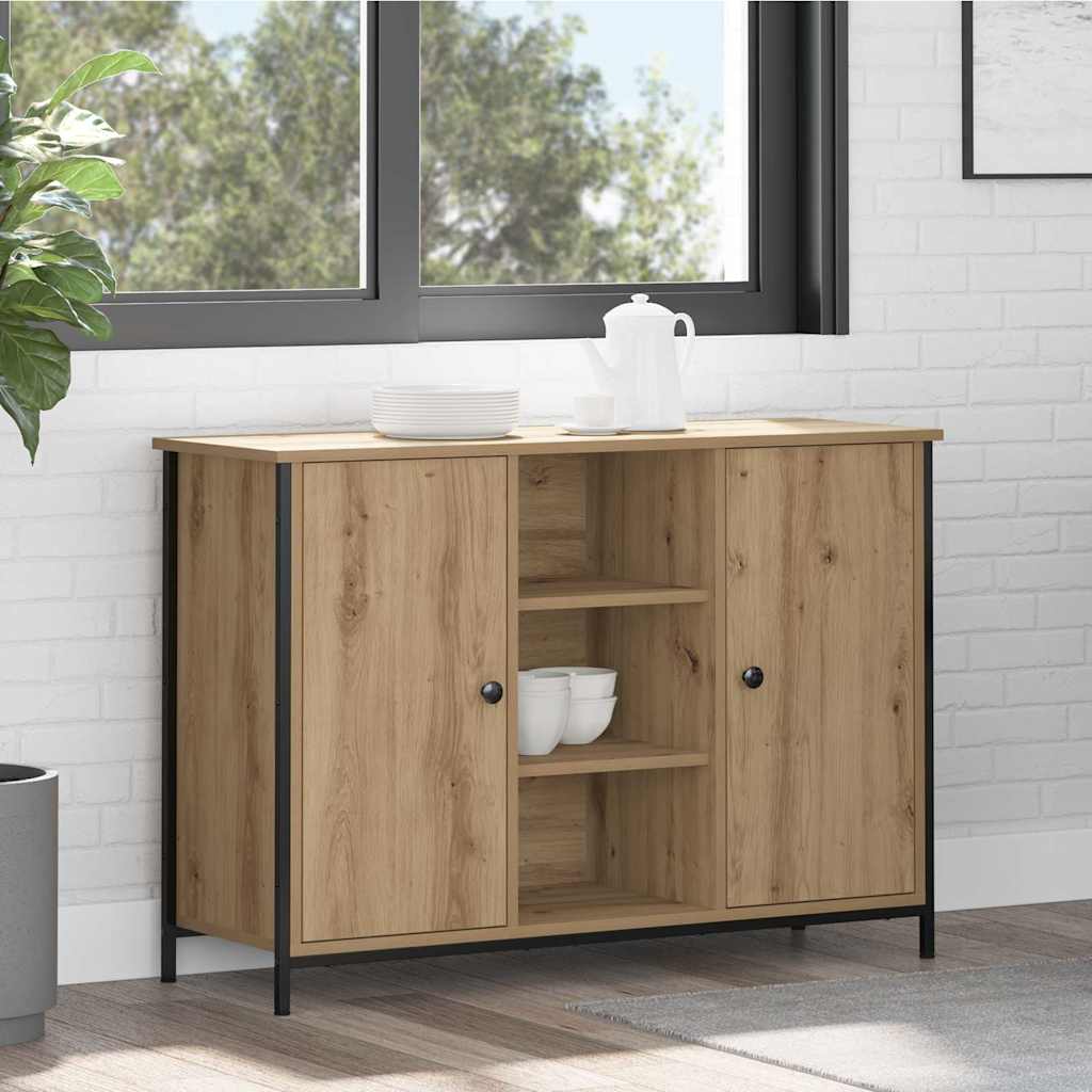 Sideboard Artisan-Eiche 100 x 35 x 70 cm Holzwerkstoff