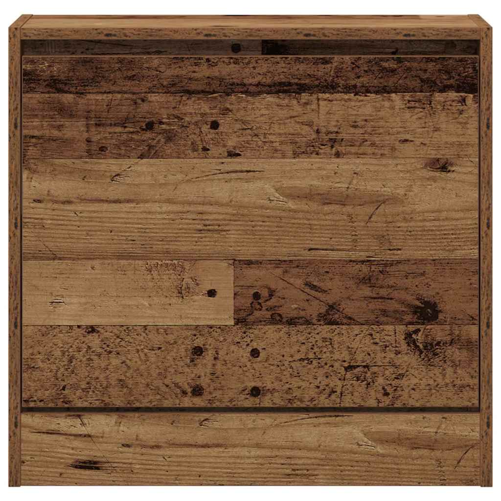 Schuhschrank mit Speicher Altholz 60 x 21 x 57 cm Holzwerkstoff