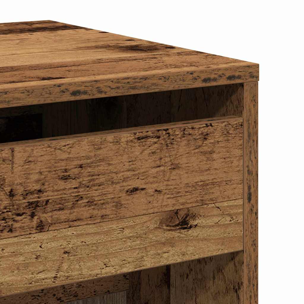 Schminktisch mit Speicher Altholz 60 x 40 x 75 cm Holzwerkstoff