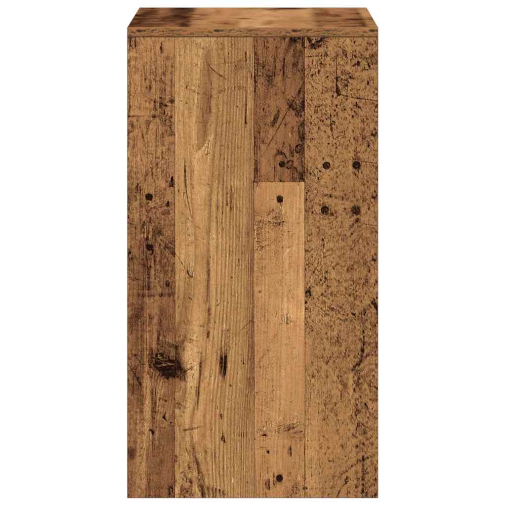 Schminktisch mit Speicher Altholz 60 x 40 x 75 cm Holzwerkstoff