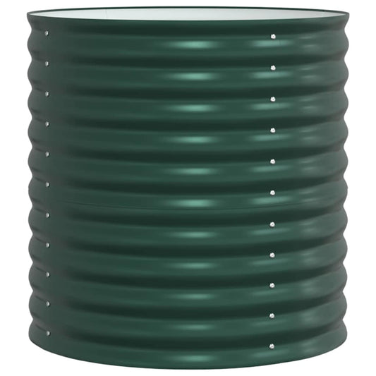 Garten-Hochbeet Grün 80 x 80 x 81 cm Stahl