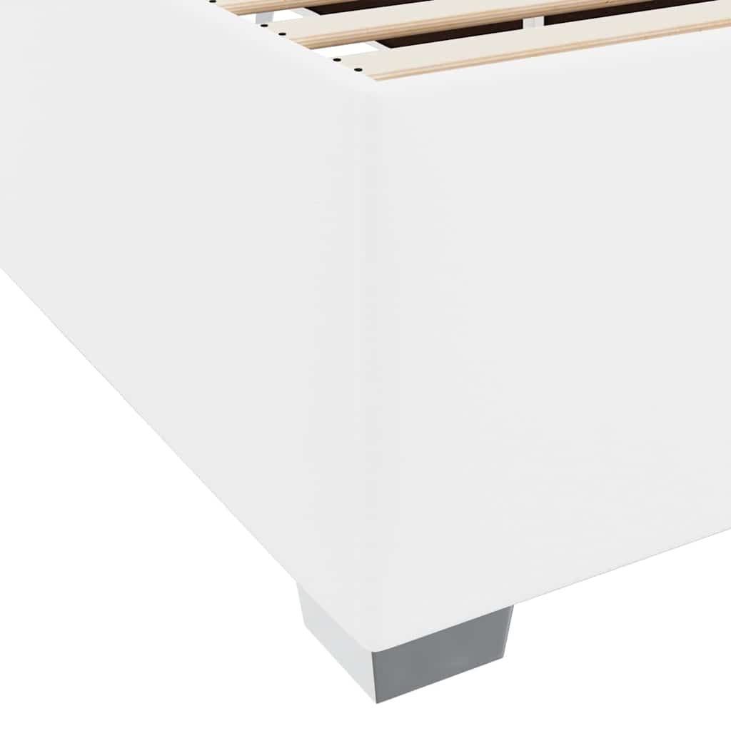 Bettgestell Weiß 80 x 200 cm Kunstleder