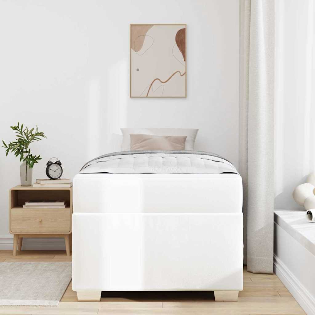 Bettgestell Weiß 80 x 200 cm Kunstleder