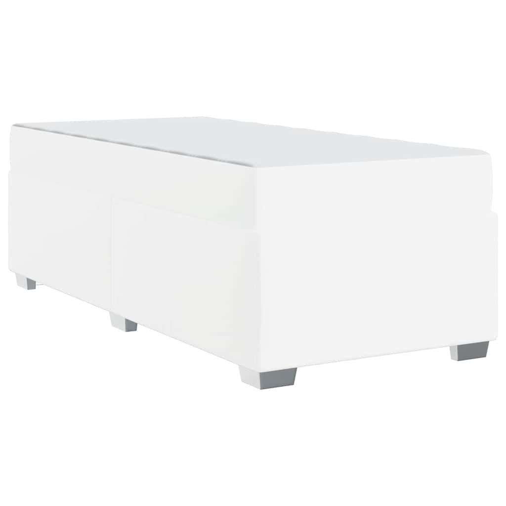 Bettgestell Weiß 80 x 200 cm Kunstleder