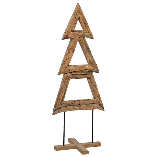 Weihnachtsbaum mit Ständer Braun 90 cm Massivholz Teak