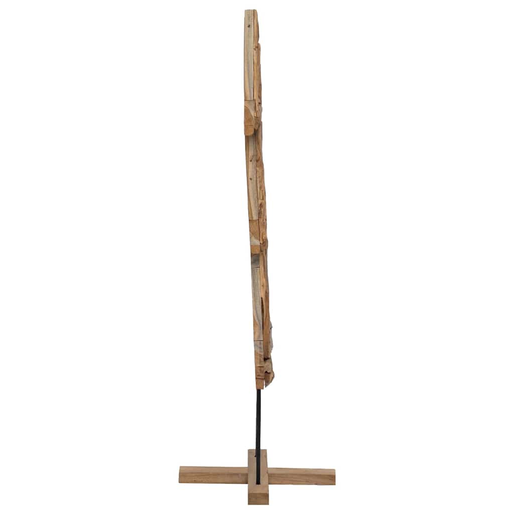 Weihnachtsbaum mit Ständer Braun 90 cm Massivholz Teak