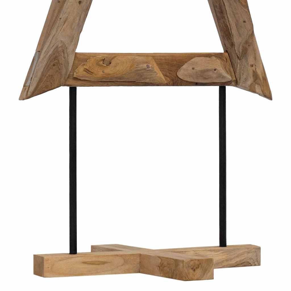 Weihnachtsbaum mit Ständer Braun 150 cm Massivholz Teak