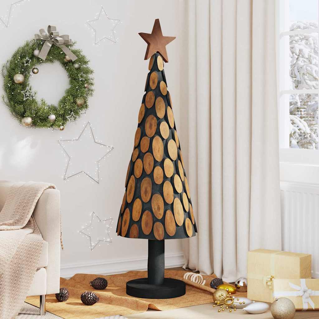 Weihnachtsbaum mit Ständer Braun 150 cm Massivholz Teak