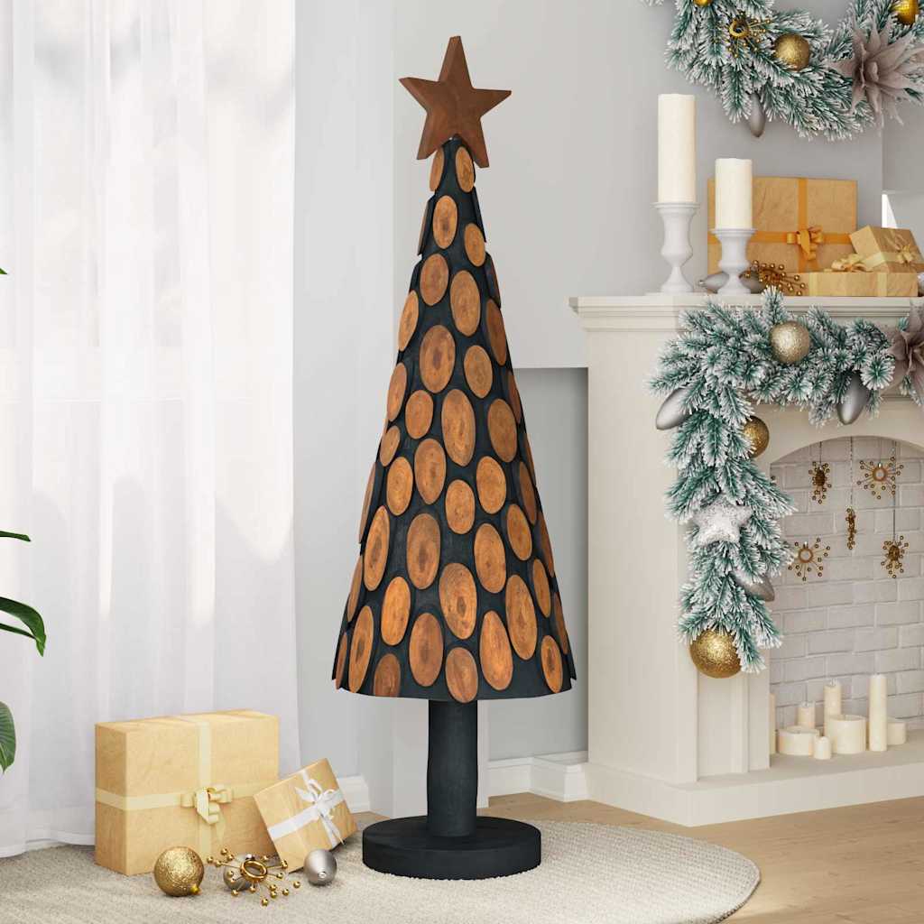 Weihnachtsbaum mit Ständer Braun 150 cm Massivholz Teak