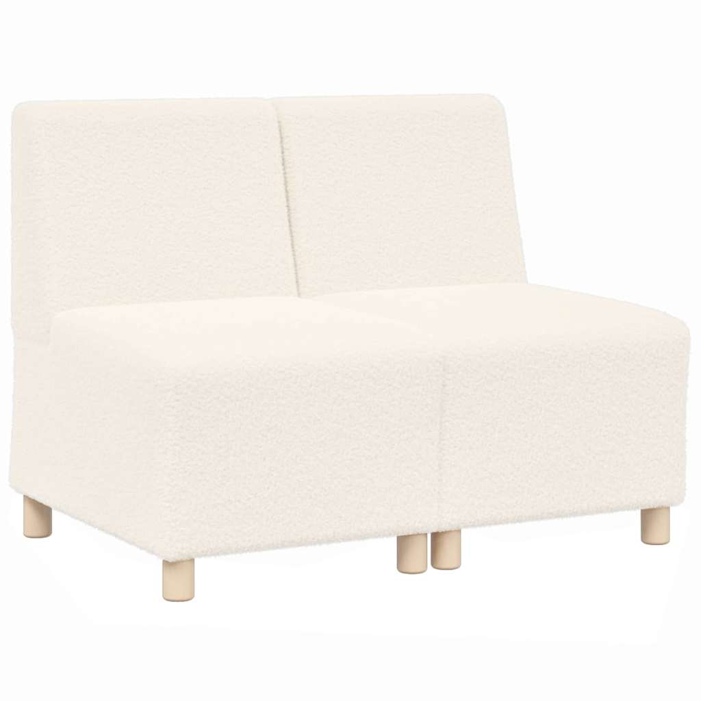 Modulares Armfreies Sofa 2 pcs Creme 55 x 74 x 82 cm