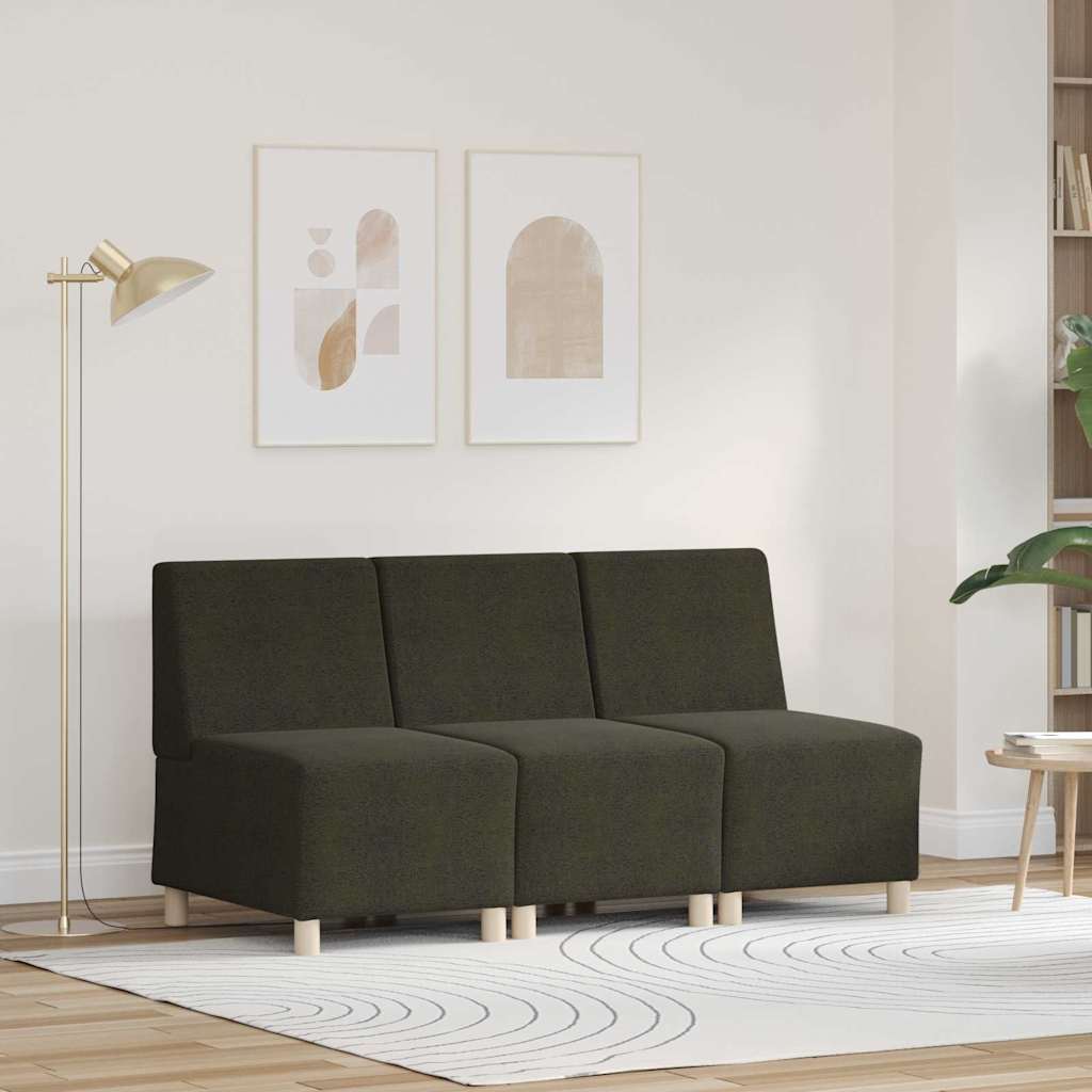 Modulares Armfreies Sofa 3 pcs Grün 55 x 74 x 82 cm
