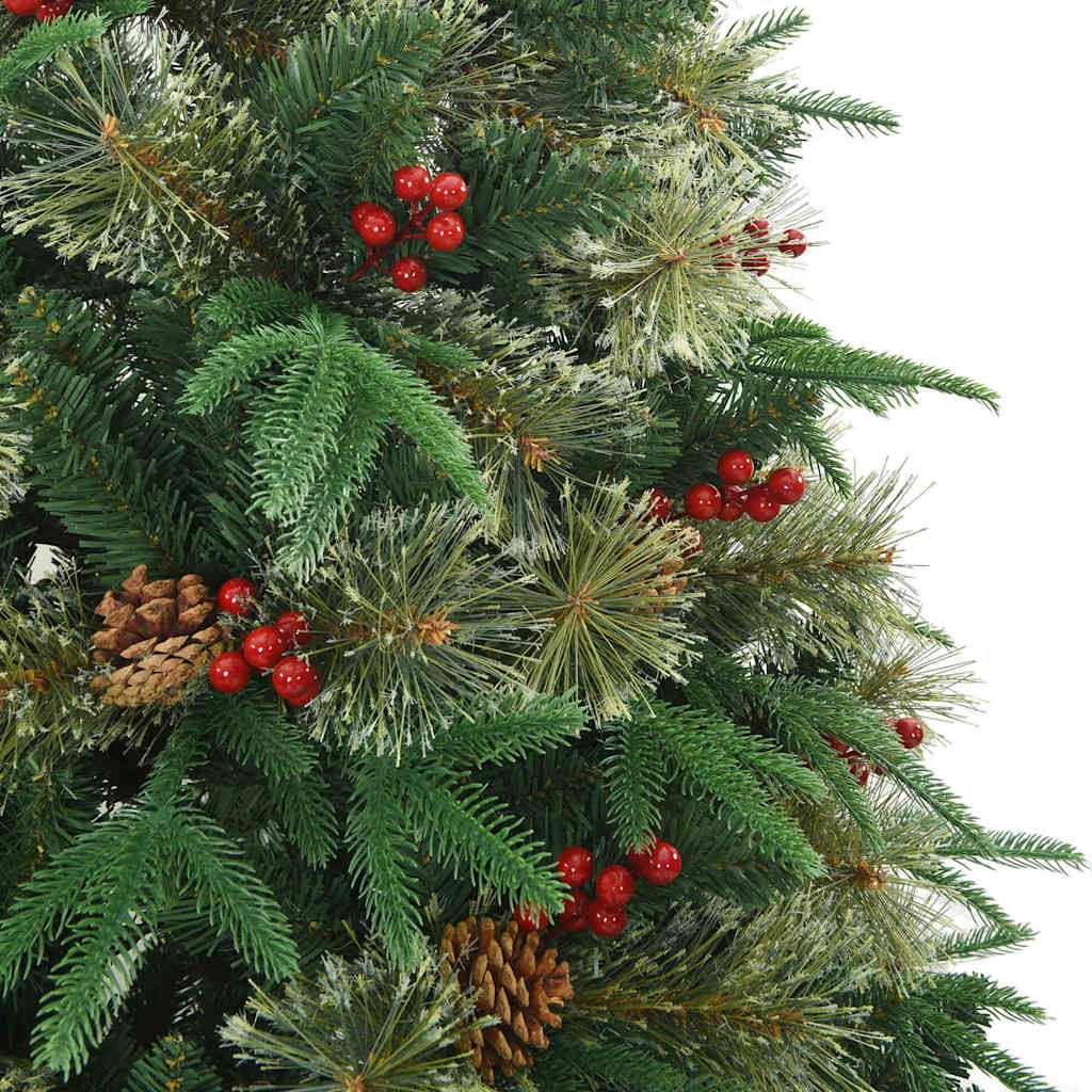 Künstlicher klappbarer Weihnachtsbaum mit Ständer Grün 180 cm