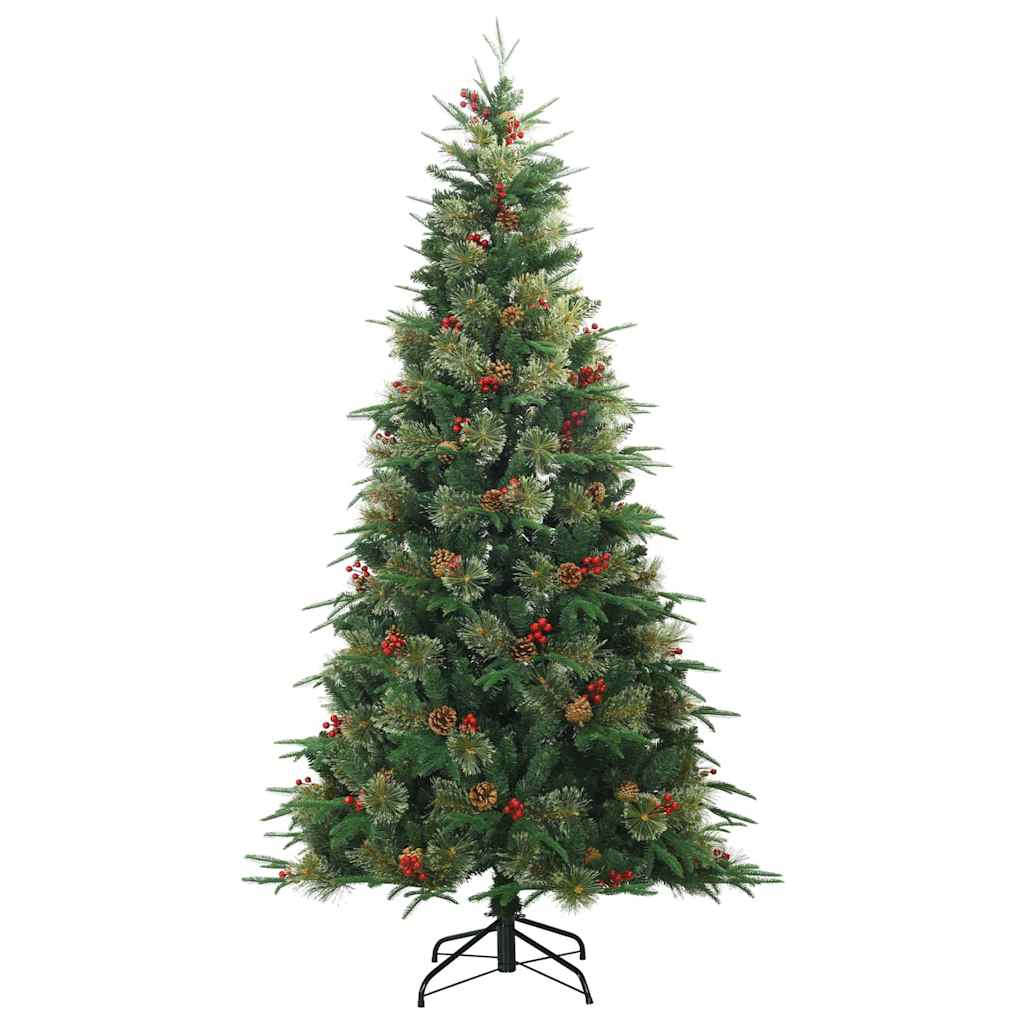 Künstlicher klappbarer Weihnachtsbaum mit Ständer Grün 180 cm