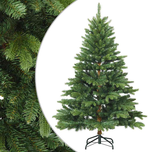 Künstlicher klappbarer Weihnachtsbaum mit Ständer Grün 120 cm