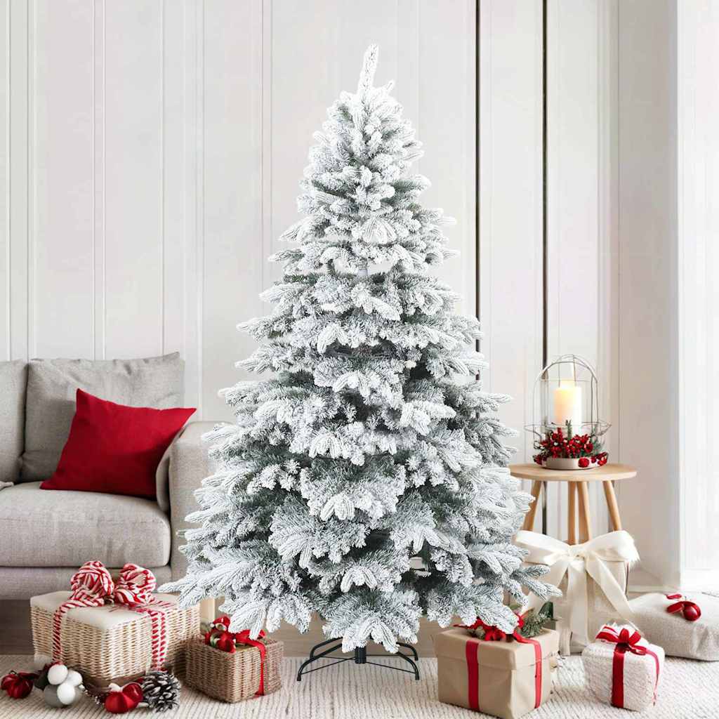 Moderner künstlicher Klapp-Weihnachtsbaum Schnee flocked Weiß