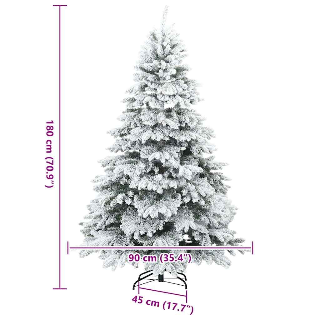 Moderner künstlicher Klapp-Weihnachtsbaum Schnee flocked Weiß