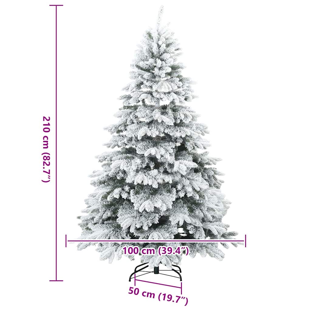 Moderner künstlicher Klapp-Weihnachtsbaum Schnee flocked Weiß