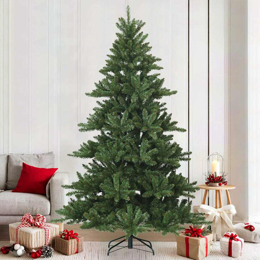Künstlicher klappbarer Weihnachtsbaum Grün 210 cm PVC, Stahl