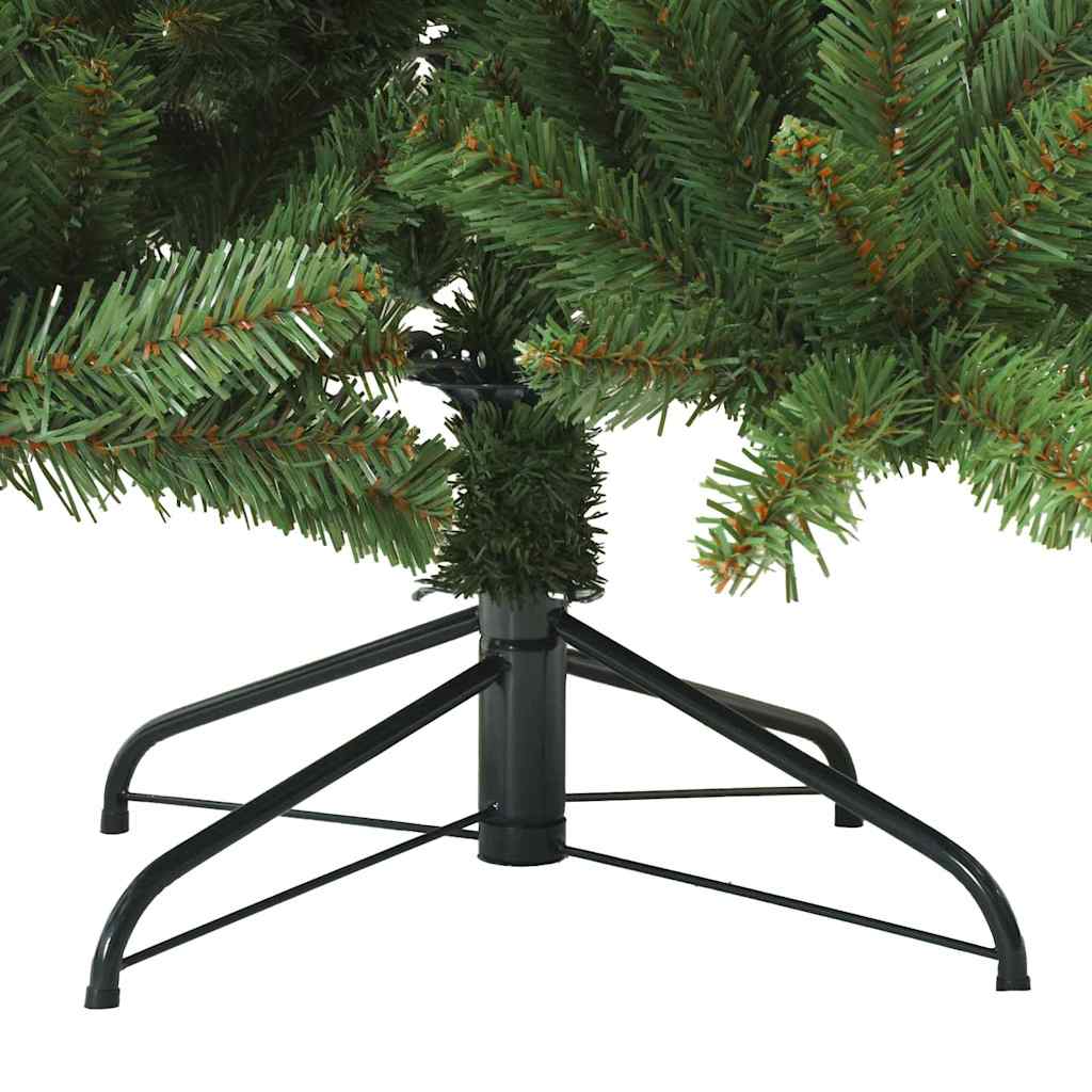 Künstlicher klappbarer Weihnachtsbaum Grün 240 cm PVC, Stahl