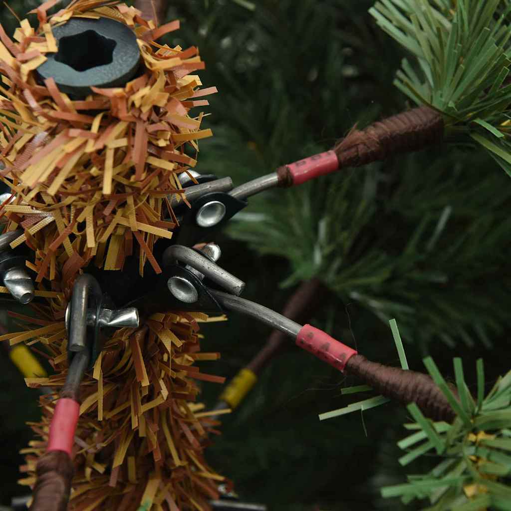 Künstlicher klappbarer Weihnachtsbaum Grün 240 cm PVC, Stahl