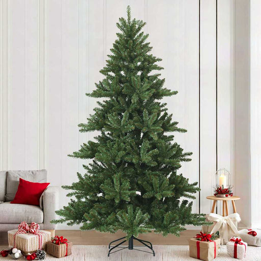 Künstlicher klappbarer Weihnachtsbaum Grün 240 cm PVC, Stahl