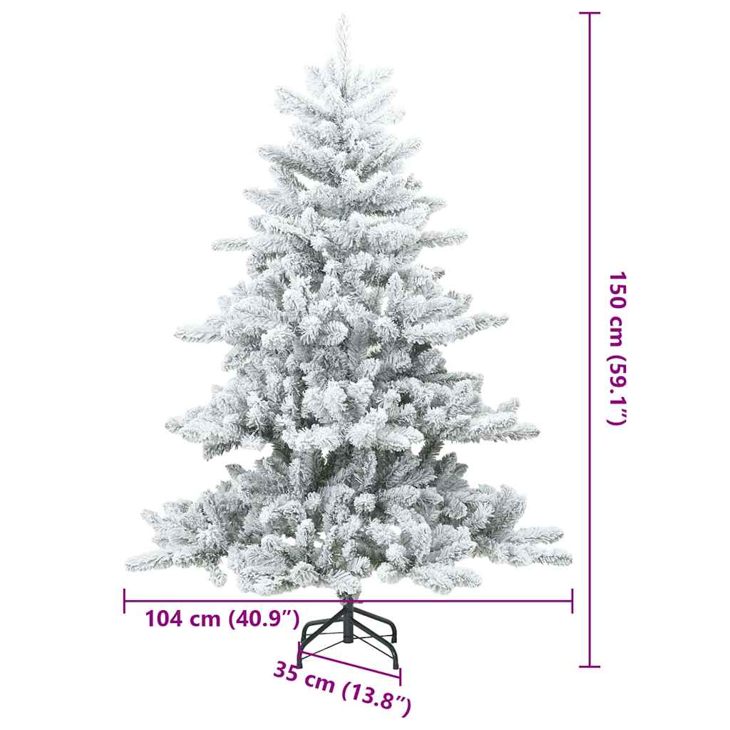 Moderner künstlicher Klapp-Weihnachtsbaum Schnee flocked Weiß