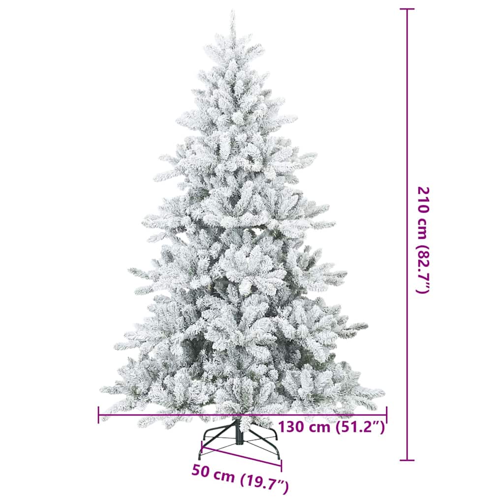 Moderner künstlicher Klapp-Weihnachtsbaum Schnee flocked Weiß