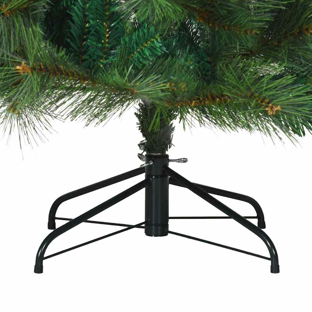 Künstlicher klappbarer Weihnachtsbaum Grün 240 cm PVC, Stahl