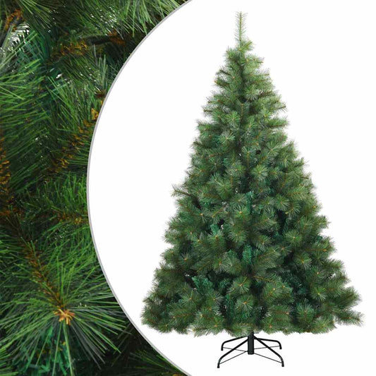 Künstlicher klappbarer Weihnachtsbaum Grün 240 cm PVC, Stahl