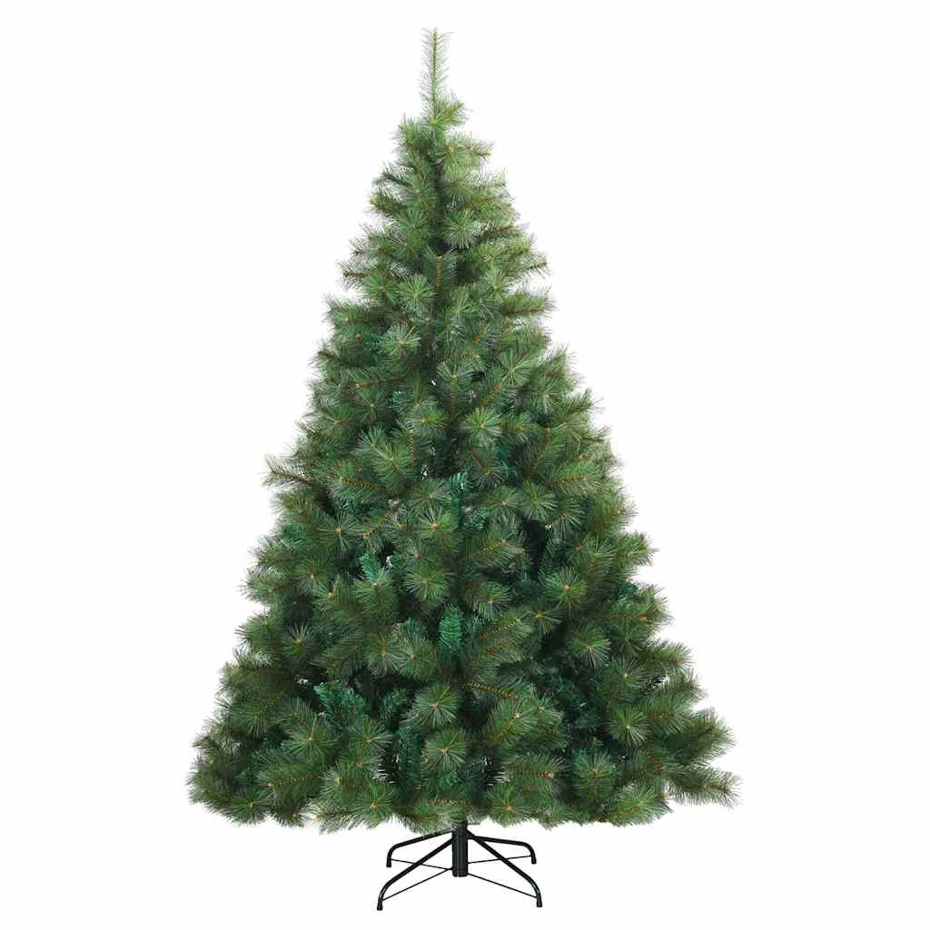 Künstlicher klappbarer Weihnachtsbaum Grün 240 cm PVC, Stahl